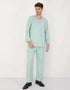 BAJU MELAYU PESAK MEGAT R/FIT (MINT GREEN)